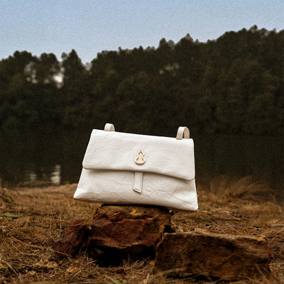 Small Swale Messenger Bag (Dong Hand-Crinkled Texture)