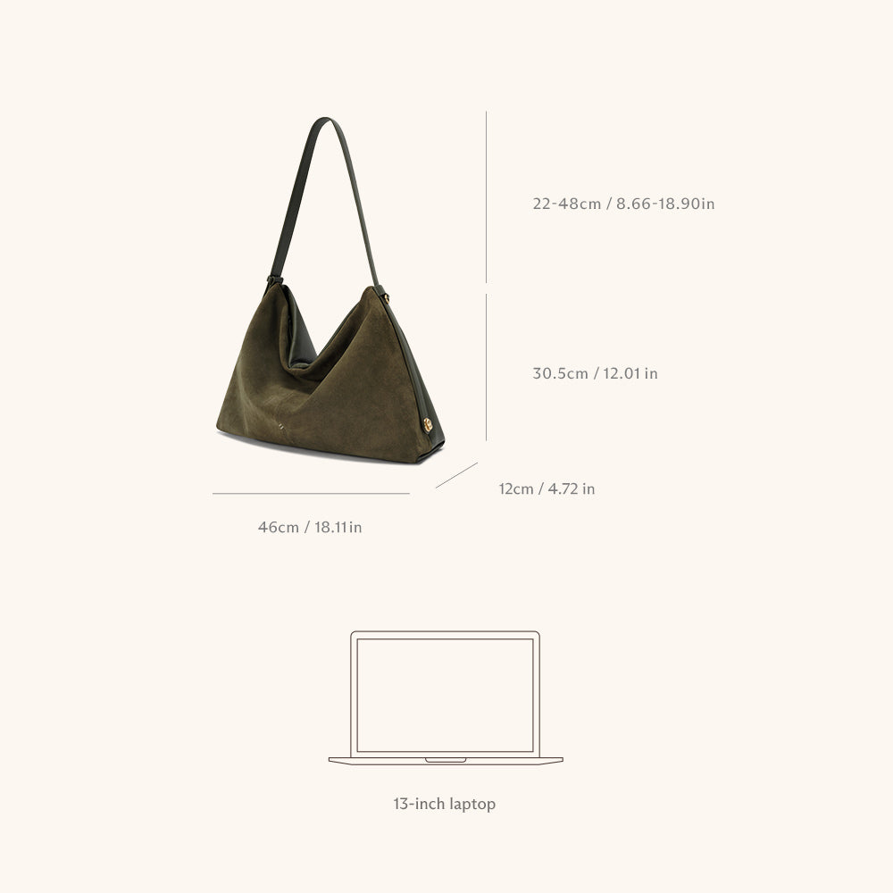 Flow Zen Hobo (Double-Faced Suede)