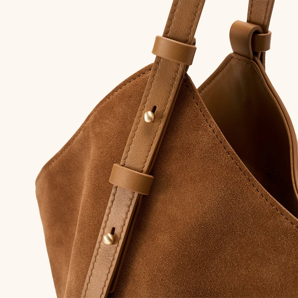 Detail Of  Bampo Fulfill Double Faced Suede Tote