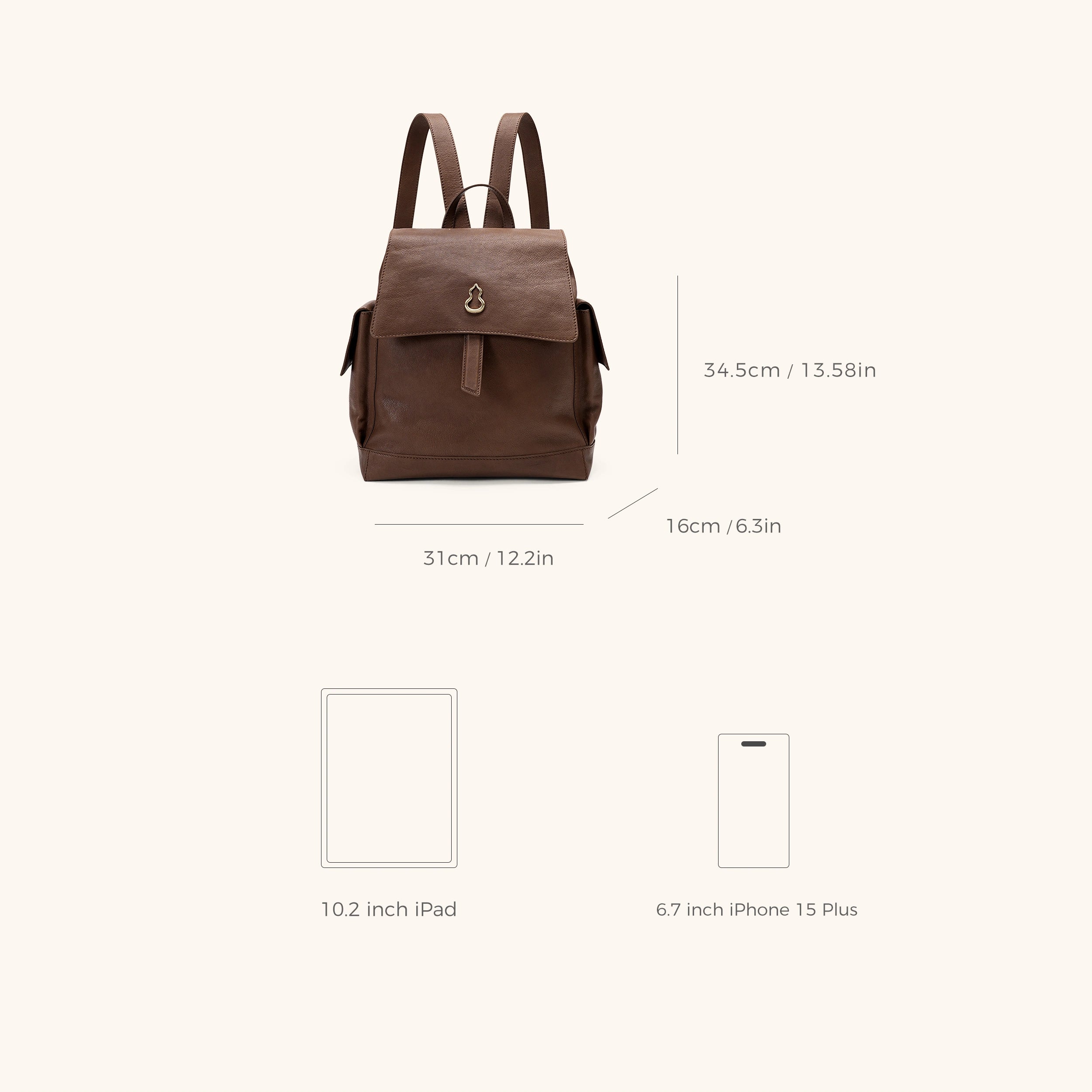 Dimensions of the Bampo Ridge Backpack