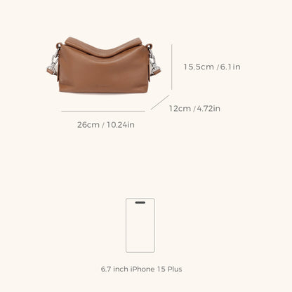 Dimensions of the Bampo Snug Shoulder Bag