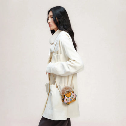 tiger pop mini purse in yellow | Bampo