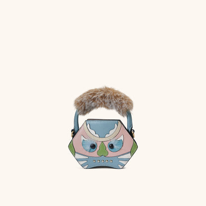 tiger pop mini purse in blue| Bampo