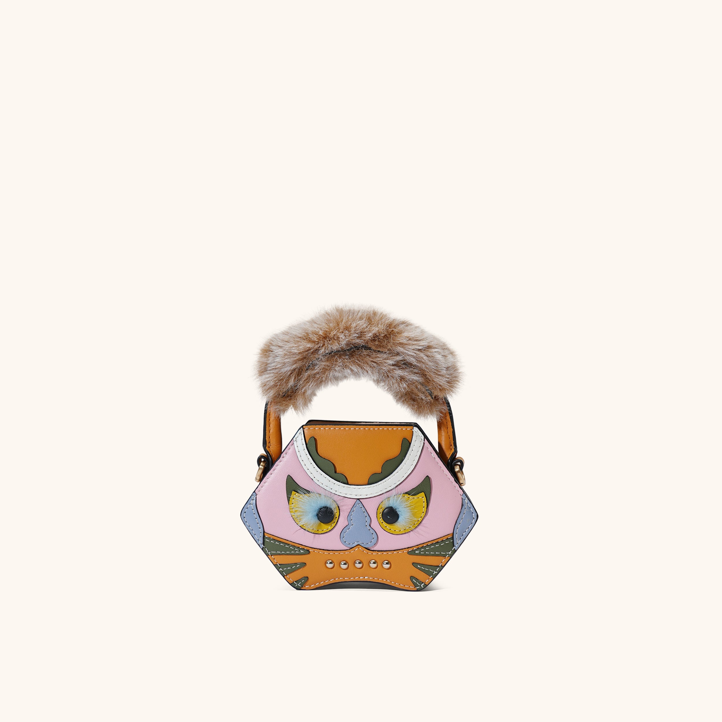 tiger pop mini purse in yellow | Bampo