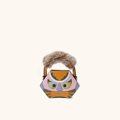 tiger pop mini purse in yellow | Bampo