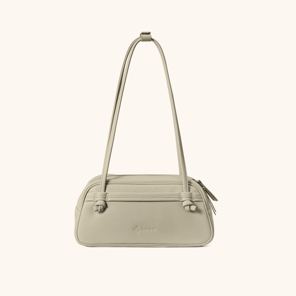 Front View of the Bampo Bowler Knot Bag