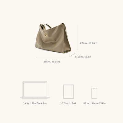 Dimensions of the Bampo Large Land Tote