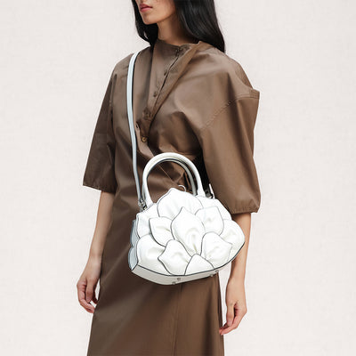 Bampo Lotus Handbag on Model 3