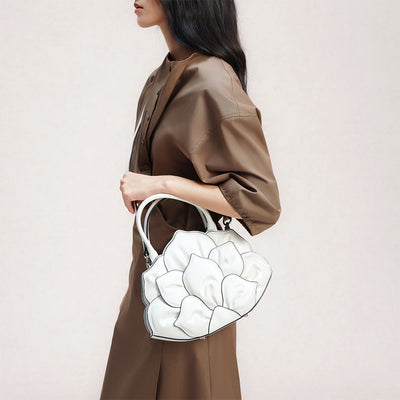 Bampo Lotus Handbag on Model 4
