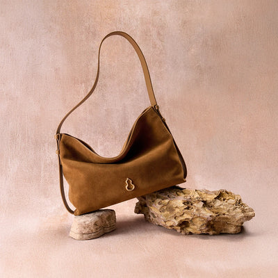 Bampo Medium Flow Hobo double faced suede