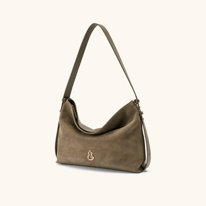 Bampo Medium Flow Hobo double faced suede