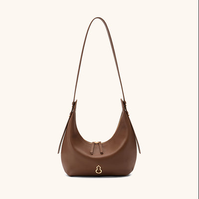 Front View of the Bampo Small Flow Crescent Bag