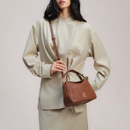 Bampo Small Harmony Tote (Vegetable Tanned) on Model 7
