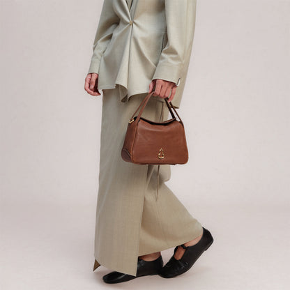 Bampo Small Harmony Tote (Vegetable Tanned) on Model 8

