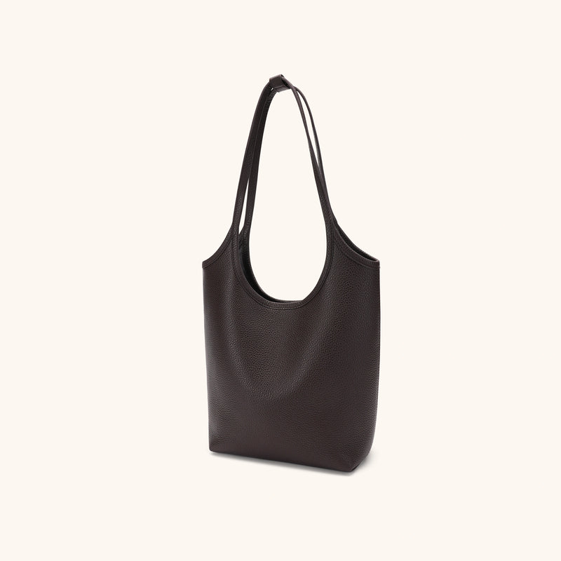 Side View of the Bampo Small Rush Bucke#color_espresso
