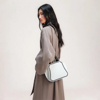 blank space handbag in white | Bampo