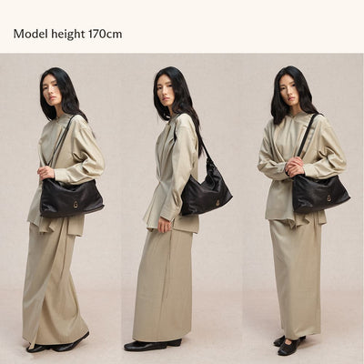 Large Flow Hobo (Dong Hand-Crinkled Texture)