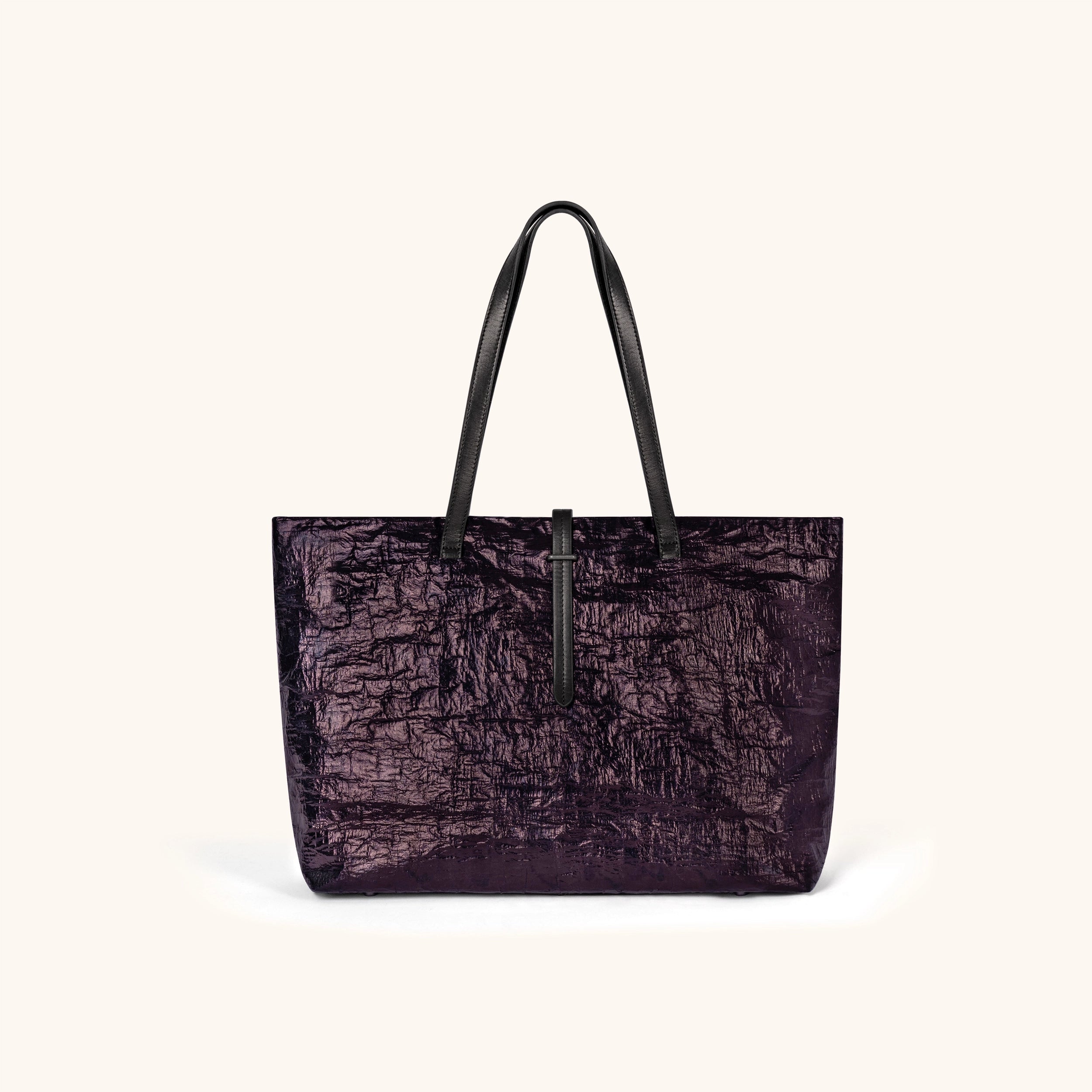 Purple dong cloth tote bag with shimmer | Bampo