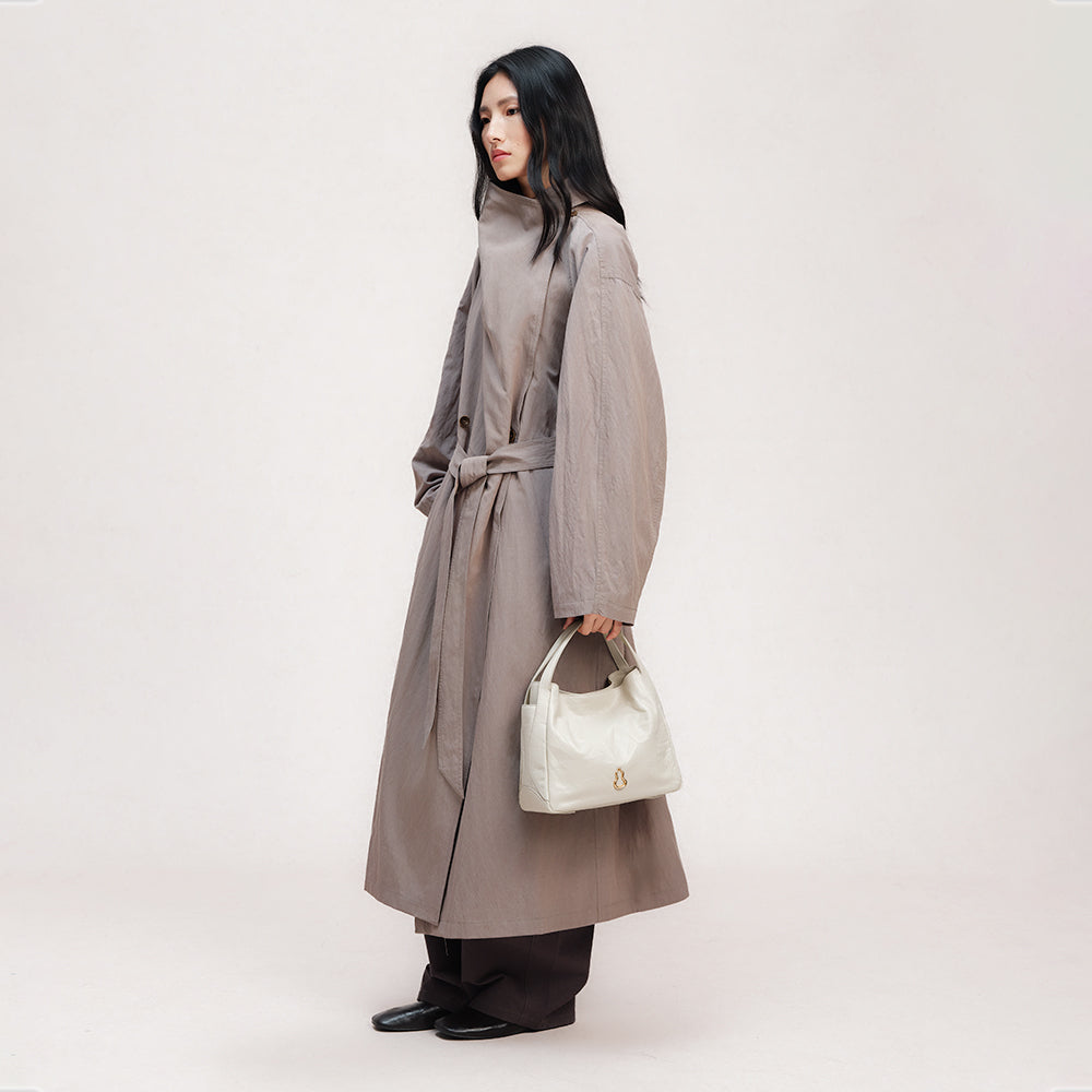 harmony tote (texture version) in cream| Bampo