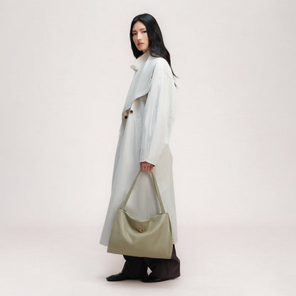 large land tote in taupe | Bampo