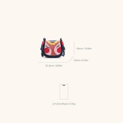 new year doll crossbody saddle bag | Bampo