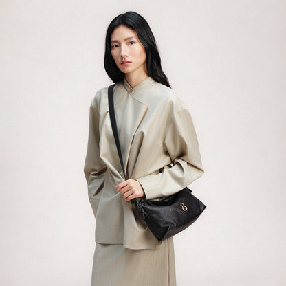 small flow hobo in black | Bampo