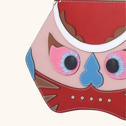 tiger pop small handbag in red | Bampo